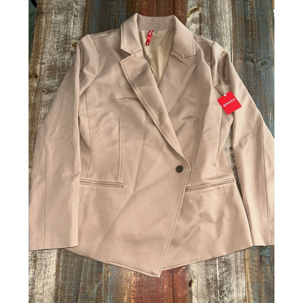 Spanx Perfect Asym Tailored Blazer Toffee Size XLarge - Picture 6 of 7